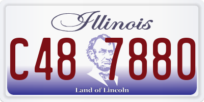 IL license plate C487880