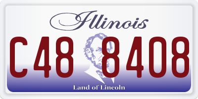 IL license plate C488408