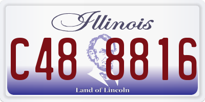 IL license plate C488816