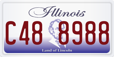 IL license plate C488988