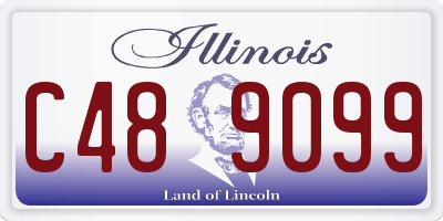IL license plate C489099