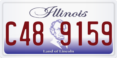 IL license plate C489159