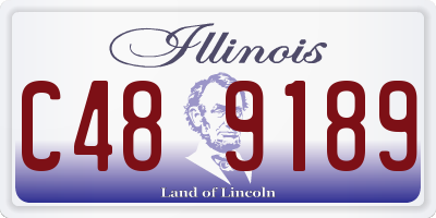 IL license plate C489189