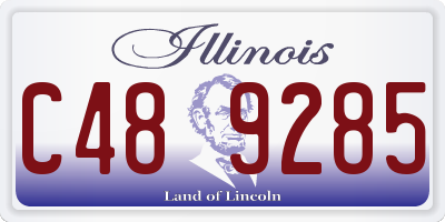 IL license plate C489285