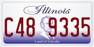 IL license plate C489335