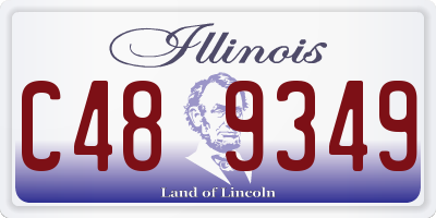 IL license plate C489349