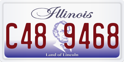 IL license plate C489468