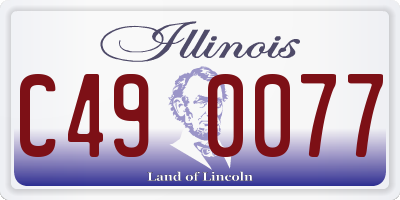 IL license plate C490077