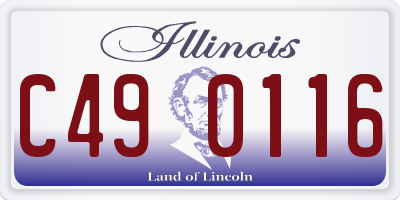 IL license plate C490116