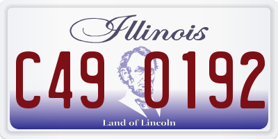 IL license plate C490192