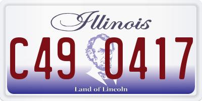 IL license plate C490417