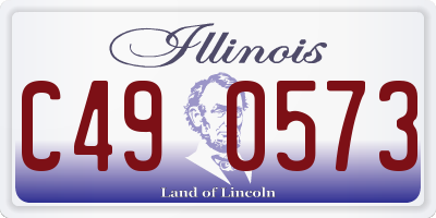IL license plate C490573