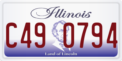 IL license plate C490794
