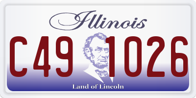 IL license plate C491026