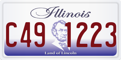 IL license plate C491223