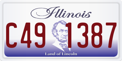 IL license plate C491387