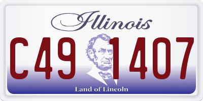 IL license plate C491407