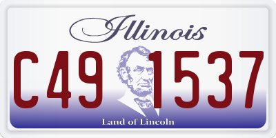 IL license plate C491537