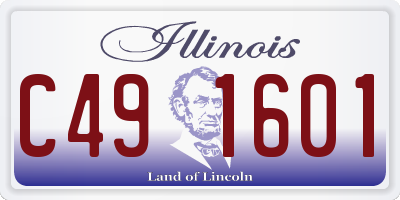 IL license plate C491601