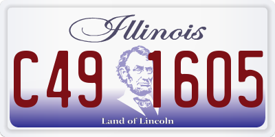 IL license plate C491605