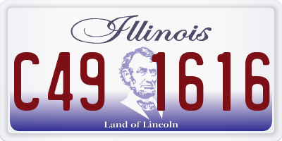 IL license plate C491616