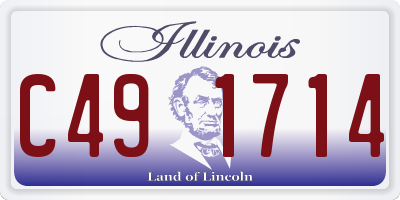 IL license plate C491714