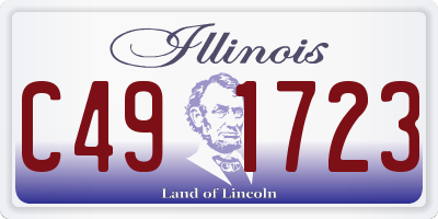 IL license plate C491723