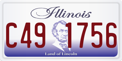 IL license plate C491756