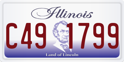 IL license plate C491799