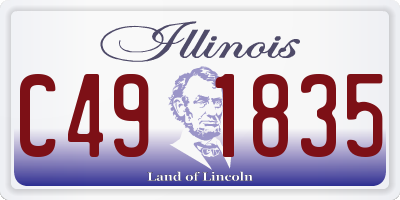 IL license plate C491835