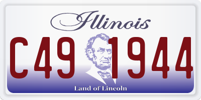 IL license plate C491944