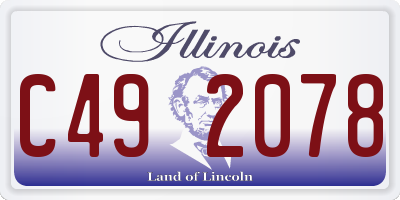IL license plate C492078