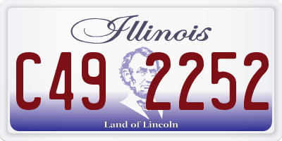 IL license plate C492252