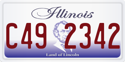 IL license plate C492342
