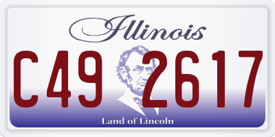 IL license plate C492617