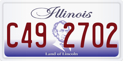 IL license plate C492702