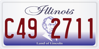 IL license plate C492711