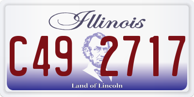 IL license plate C492717