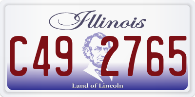 IL license plate C492765