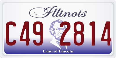 IL license plate C492814