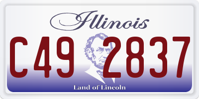 IL license plate C492837