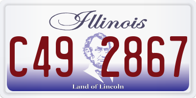 IL license plate C492867