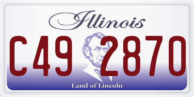 IL license plate C492870