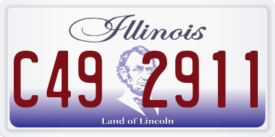 IL license plate C492911