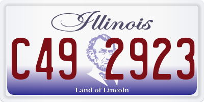 IL license plate C492923