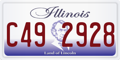 IL license plate C492928