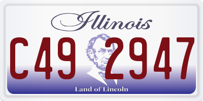 IL license plate C492947