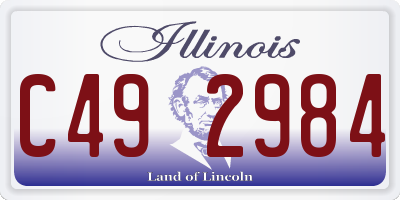IL license plate C492984