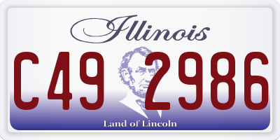 IL license plate C492986