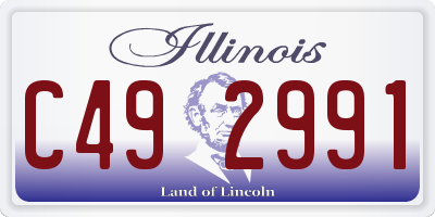 IL license plate C492991